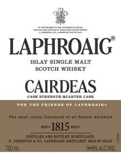 Laphroaig Càirdeas Madeira Cask Strength Quarter Cask Laphroaig Càirdeas Madeira Cask Strength Quarter Cask