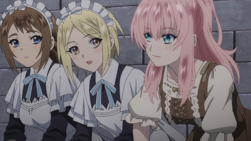 7th Time Loop Episode 3 Rishe working with the maids