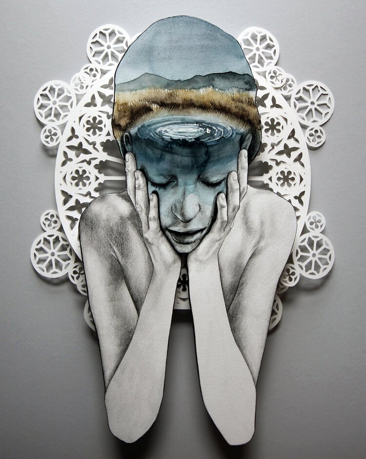 Circles grow wide 2015 mixed media collage.jpg