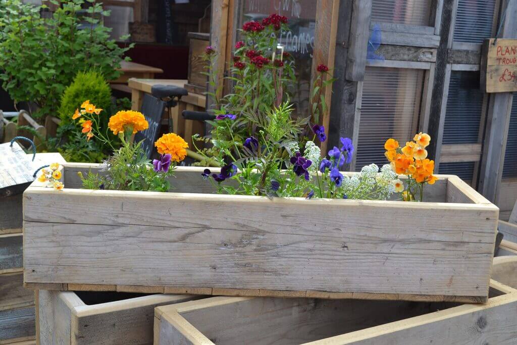 Garden Planters with Wood