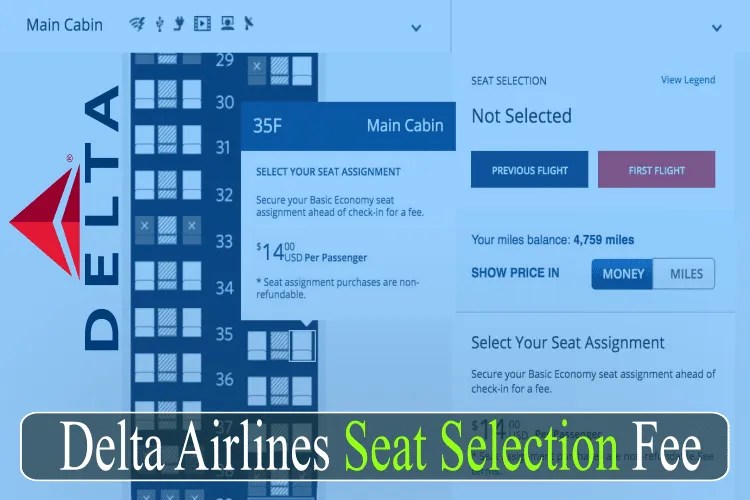 Delta Airlines Seat Selection Fee