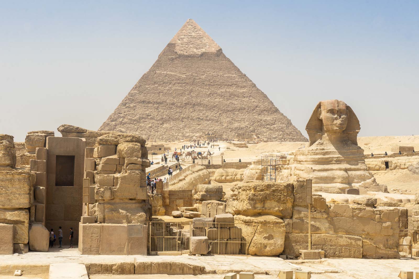 Visiting the Pyramids of Giza, Egypt