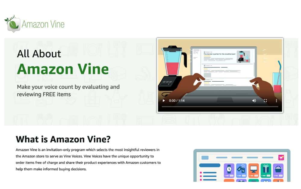 Amazon Vine (screenshot)