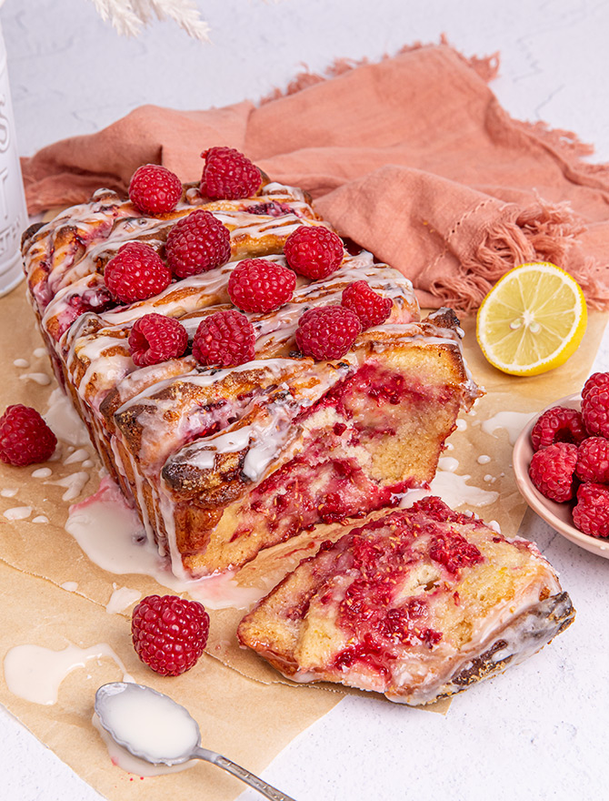 Lemon Raspberry Pull Apart Loaf