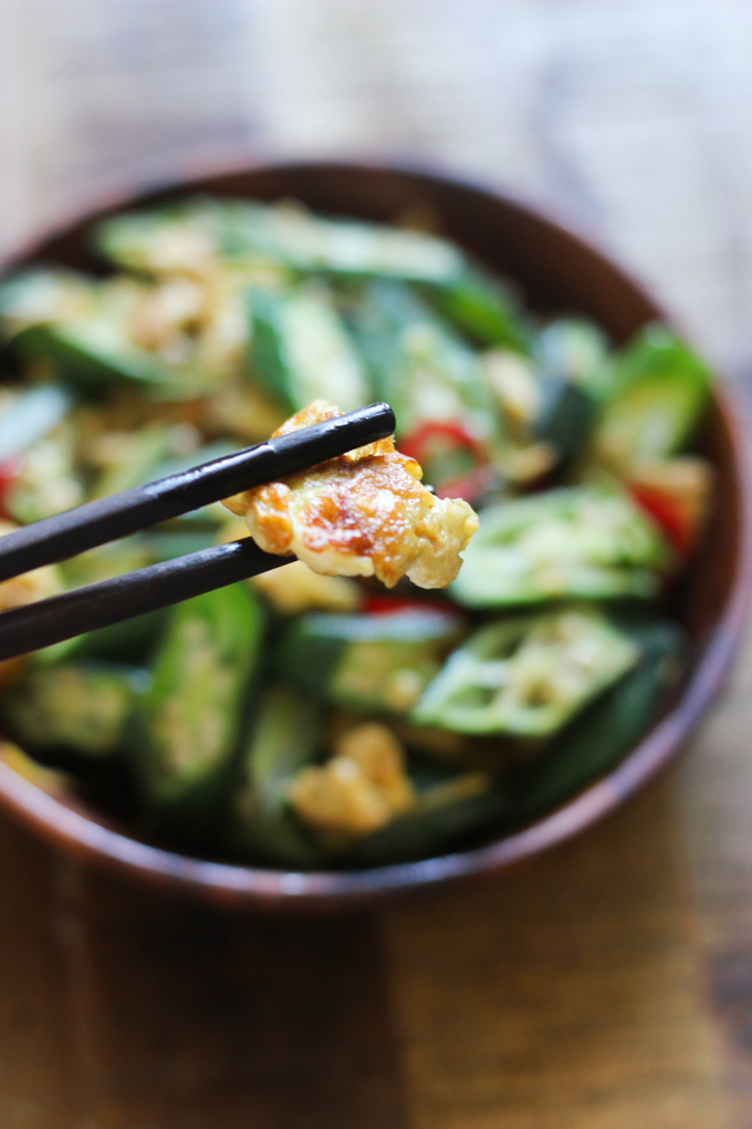 Okra and Egg Stir Fry