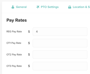 OnTheClock Add Employee Pay Rates