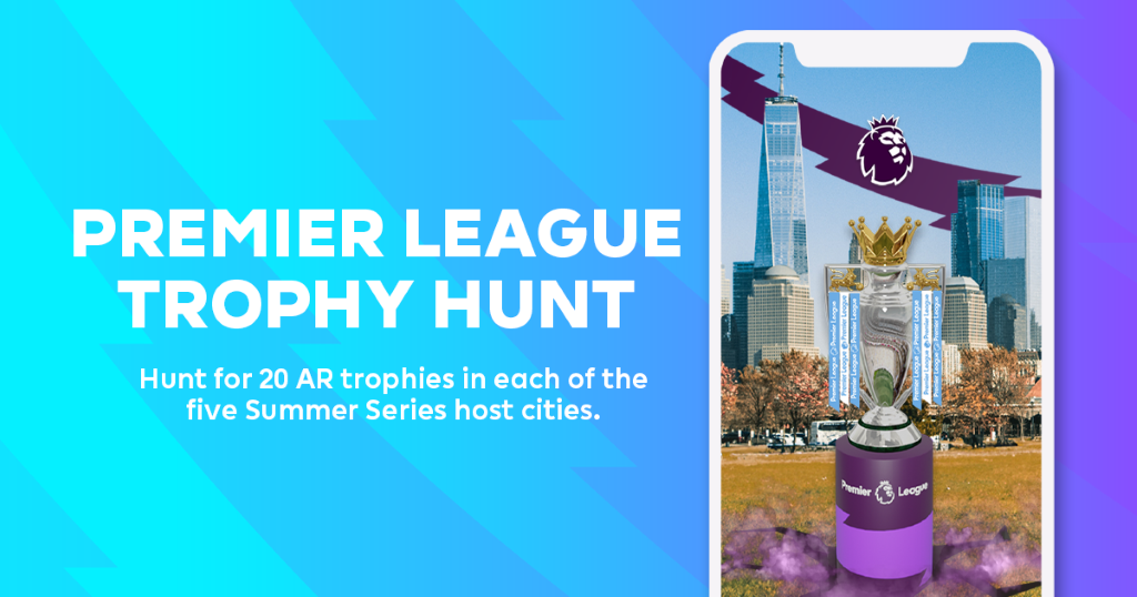 Premier League Trophy Hunt AR experience