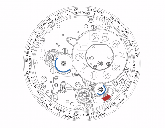 A. Lange & Söhne LANGE 1 TIME ZONE City Wheel