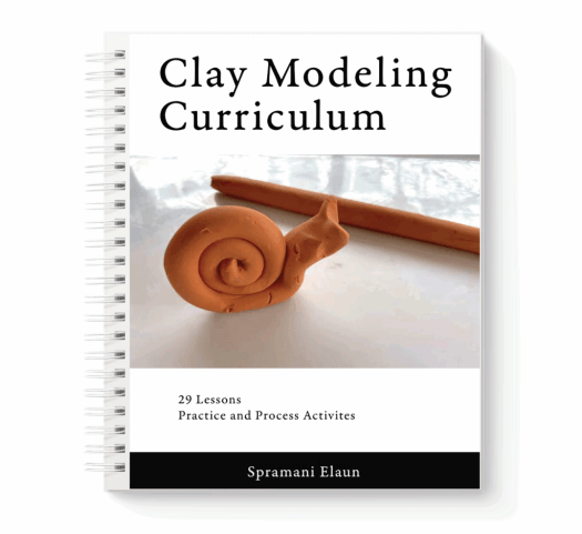 Clay modeling for Montessori Homeschool Primary Art Curriculum