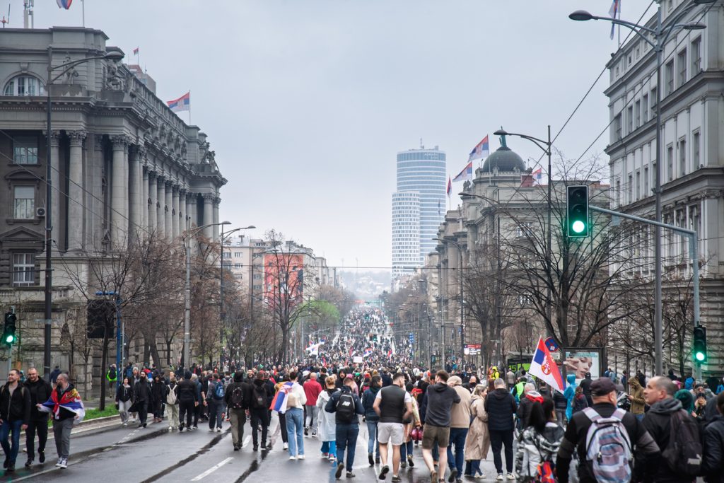 Serbian protest