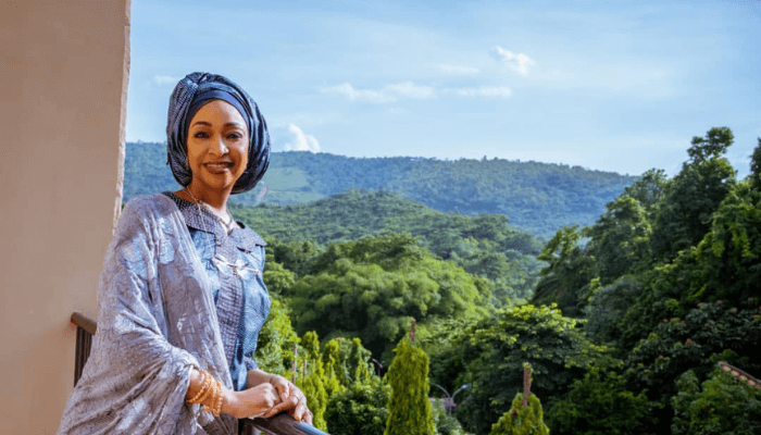 Hannatu Musawa, Minister of Art, Culture, Tourism and Creative Economy, at the new Presidential Villa, Ikogosi Warm Springs Resort