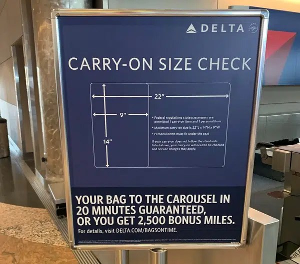 Delta Airlines Carry-on Bag Sizes & Restrictions