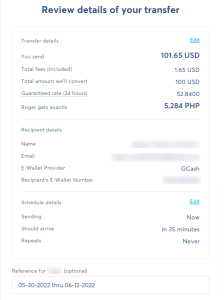 Wise Review Details