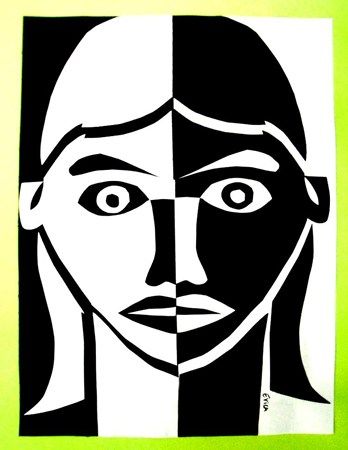 Artwork published by erica651 | Negative space art, Symmetry art ...