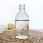 baklawa syrup on a glass bottle