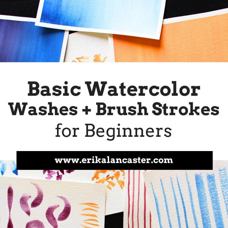 Watercolor Washes and Brush Strokes for Beginners Exercises