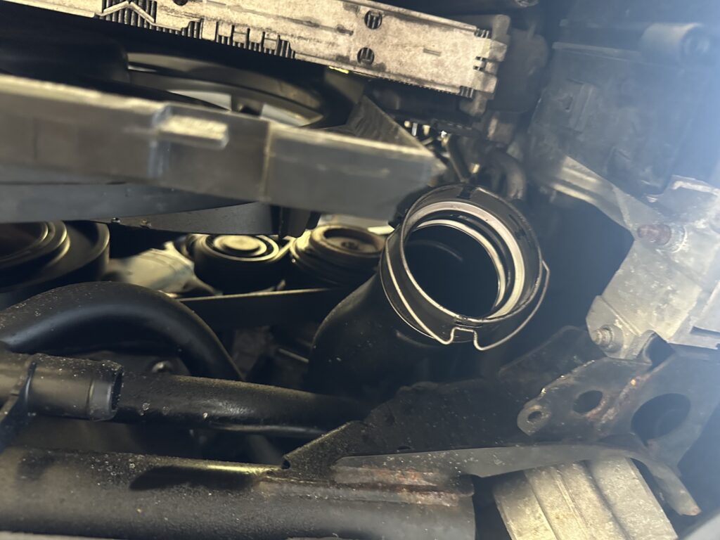 BMW N55 OEM charge pipe intercooler connection
