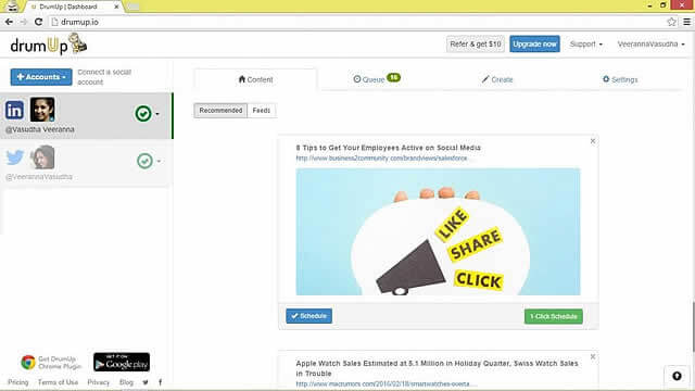 DrumUp Sharing Platform