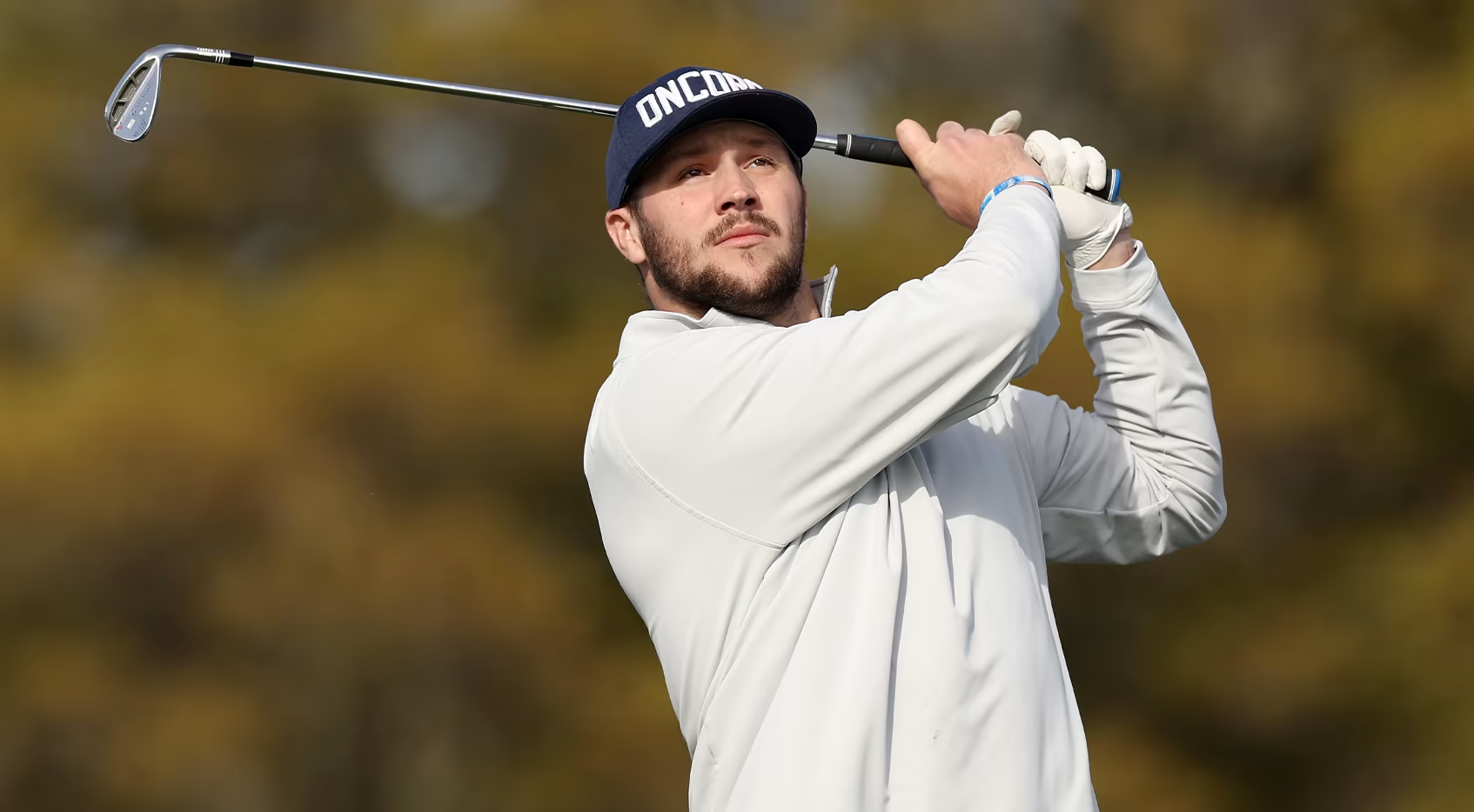 Josh Allen showed off his golf chops in a YouTube showdown with Jon Rahm