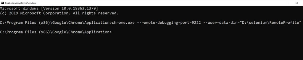 Chrome Browser Remote Debugging mode. 