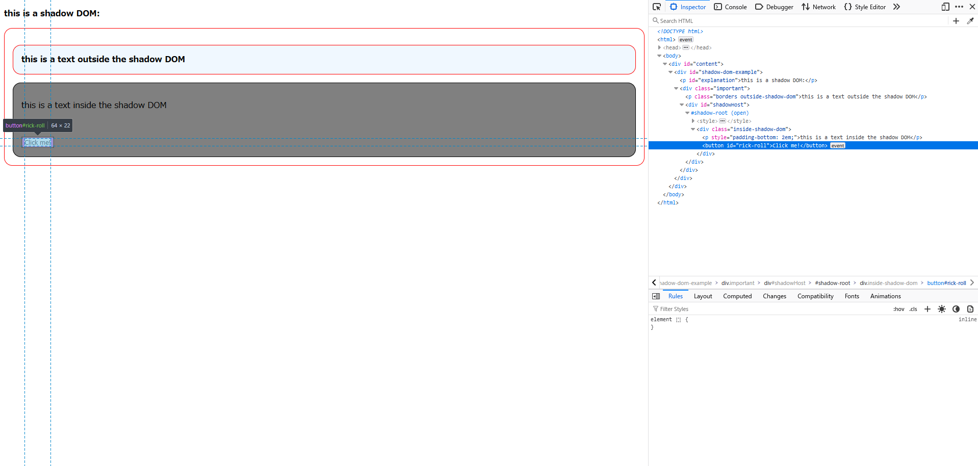 Shadow Dom Example