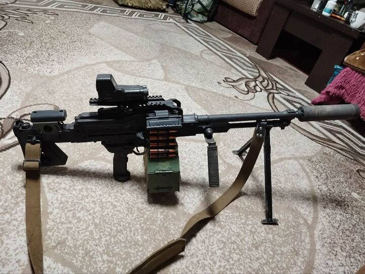 snub nose pkm the pkz machine gun, This is the optimal PKZ setup with suppressed PKV Photo credit Design Bureau Perm Designers for Victory