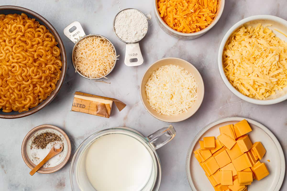 ingredients for chick fil a mac and cheese.