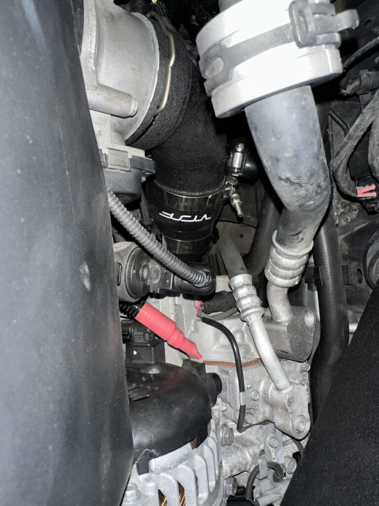 VRSF charge pipe installed