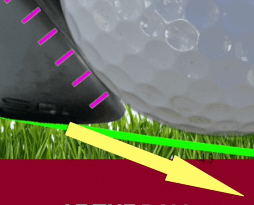 wedge downward deflection, or newton's divot