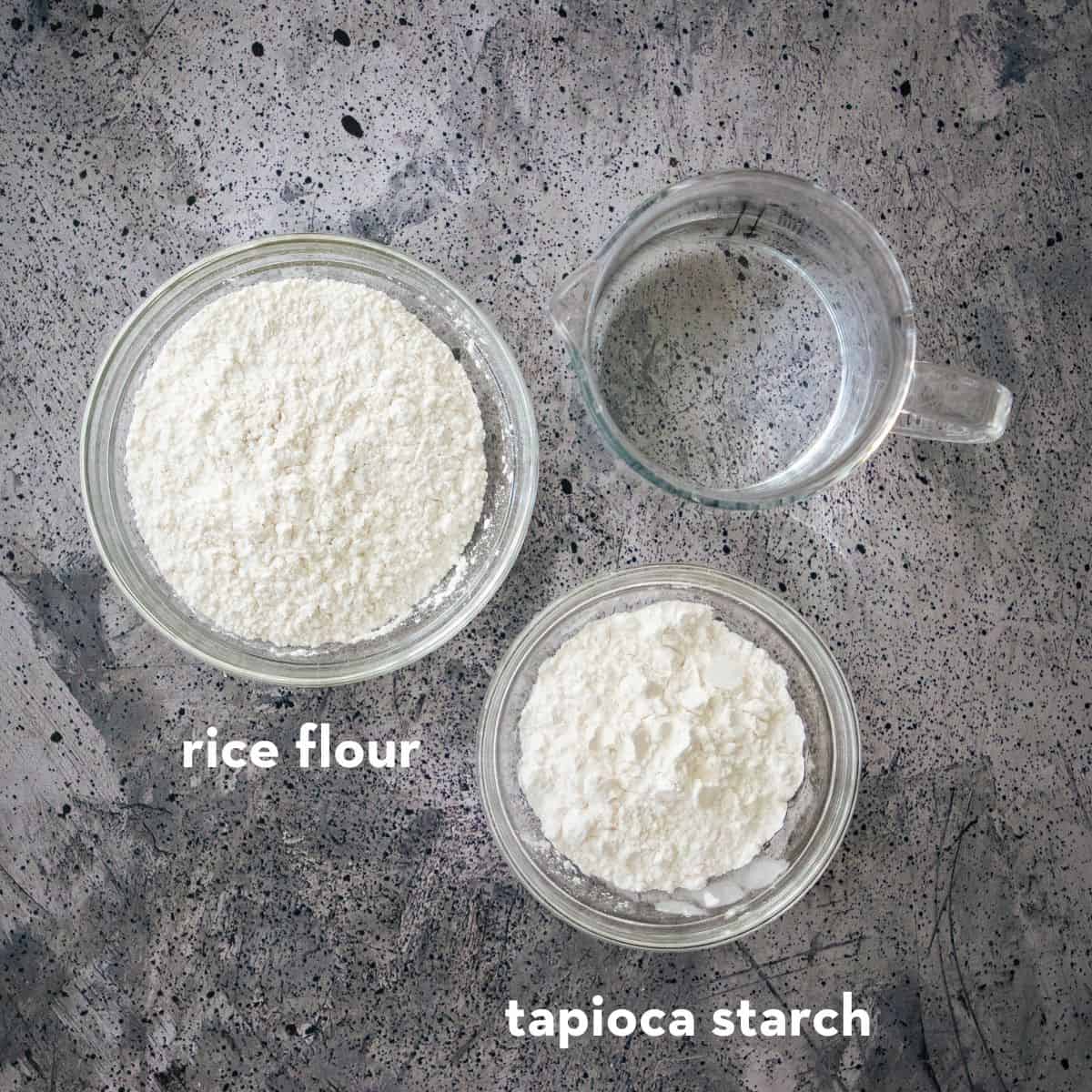 ingredients for fresh rice noodles