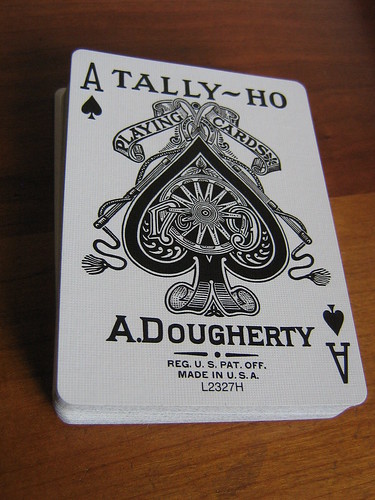 playing cards tally ho