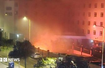 Two arrested over Grand Burstin hotel fire in Folkestone