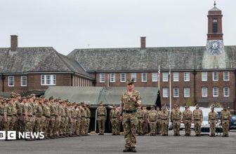 Catterick Garrison military barracks fire could burn through night
