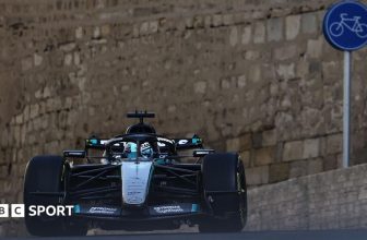 Azerbaijan Grand Prix: George Russell fastest from Kimi Antonelli in Friday practice