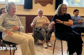 Seated exercises improving physical and mental wellbeing
