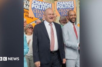 Ed Davey arrives at Lib Dem party conference