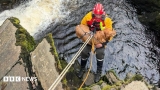 Dog rescued from cliff at Pecca Falls in Ingleton