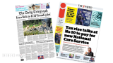 Newspaper headlines: ‘Iran link to RAF bomb plot’ and ‘Tax rise talks at No 10’
