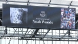 Everton and Ipswich fans and players honour Noah Woods