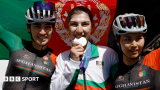 Fariba Hashimi: Afghanistan cyclist who dressed as man to avoid Taliban wins Asian Games silver medal