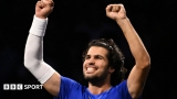 Laver Cup: Carlos Alcaraz saves match points as Team Europe take lead